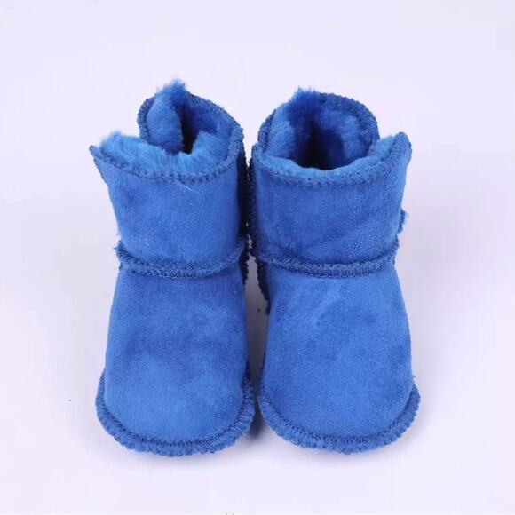 New Royal blue baby leather lined boots size 1 - Picture 1 of 1